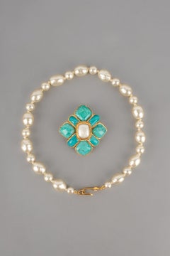 Chanel Costume Pearl Pendant Necklace Spring, 1998