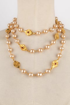Chanel Costume Pearl Sautoir Necklace, 1980s