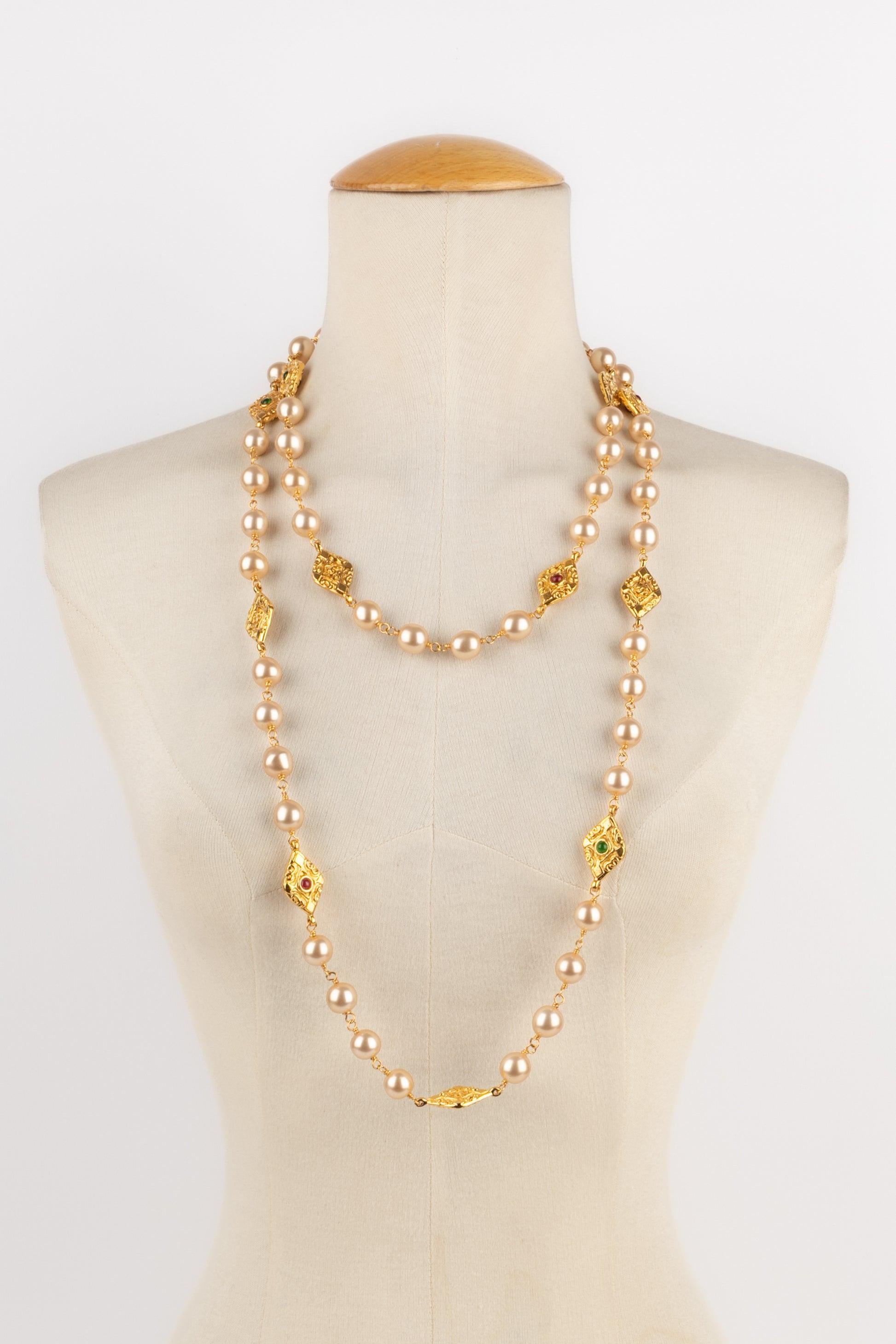 Women's Chanel Costume Pearl Sautoir Necklace, 1980s