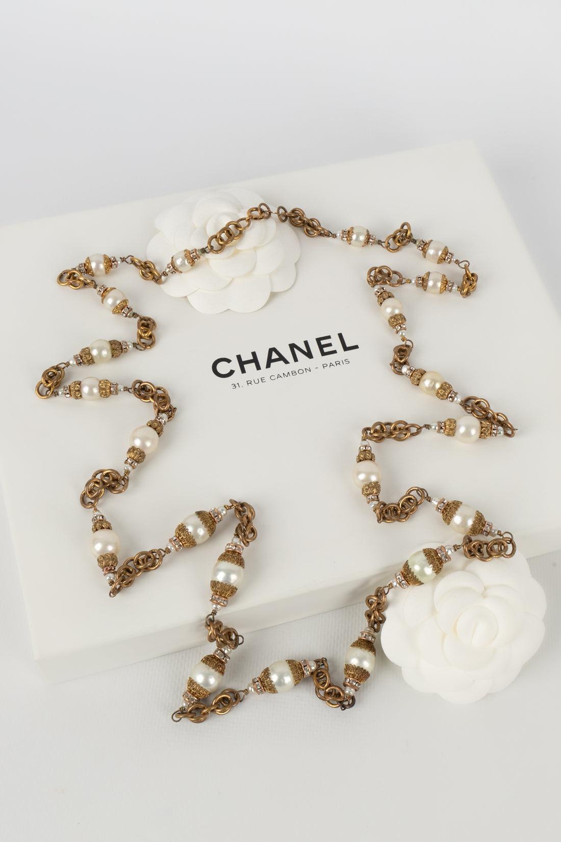 Chanel Costume Pearls Necklace, 1950-60 For Sale 4