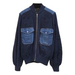 CHANEL Cotton Camellia Bomber Jacket
