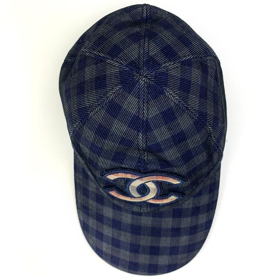 Black CHANEL Cotton CC Cap