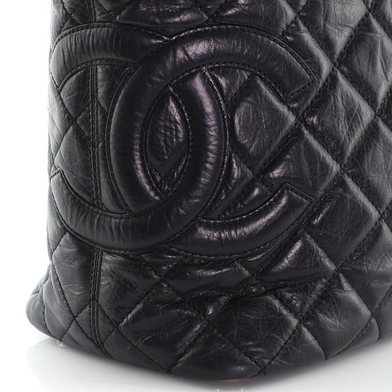 Chanel Cotton Club Tote Quilted Aged Calfskin Large at 1stDibs