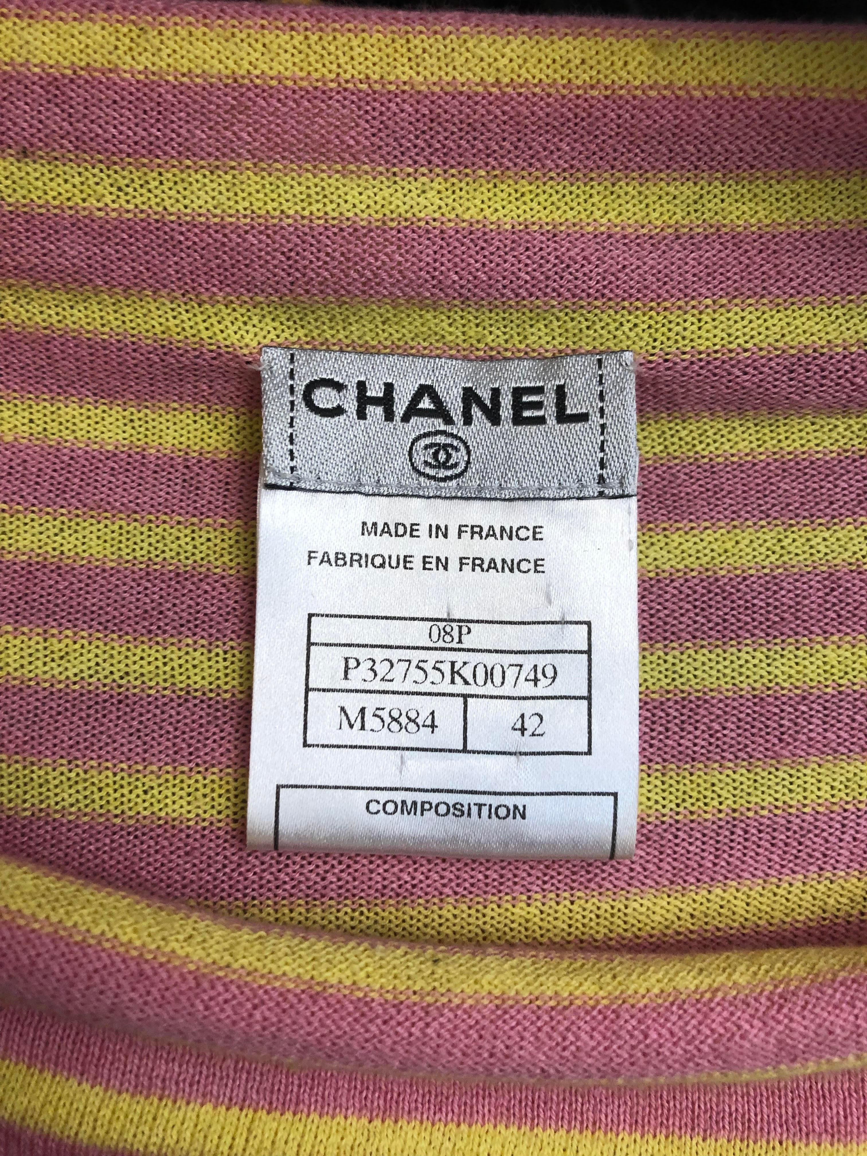 Chanel Farbblocking auf Baumwolle  Pullover/Kleid im Zustand „Hervorragend“ im Angebot in Sheung Wan, HK