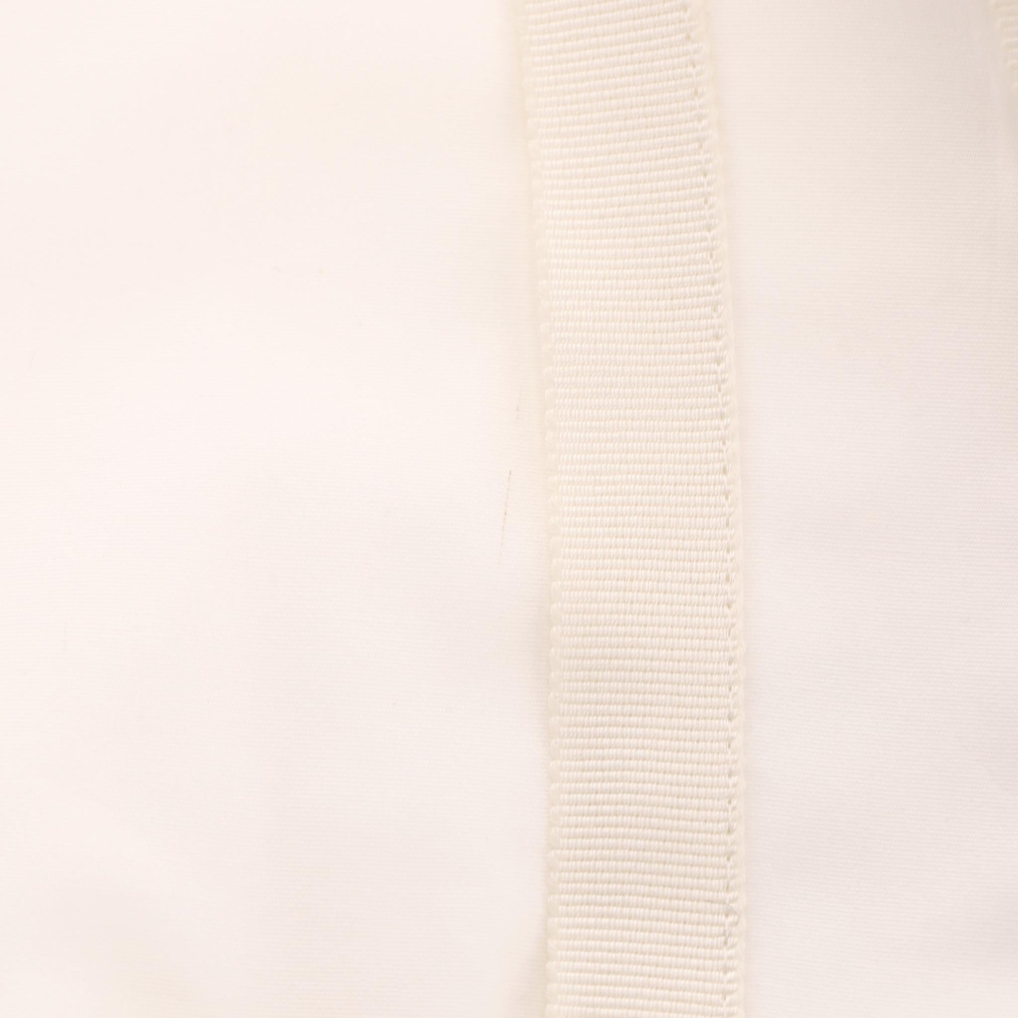 Chanel - Pantalon large en coton à taille haute en vente 4