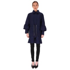 Chanel Cotton Layered Drawstring Coat