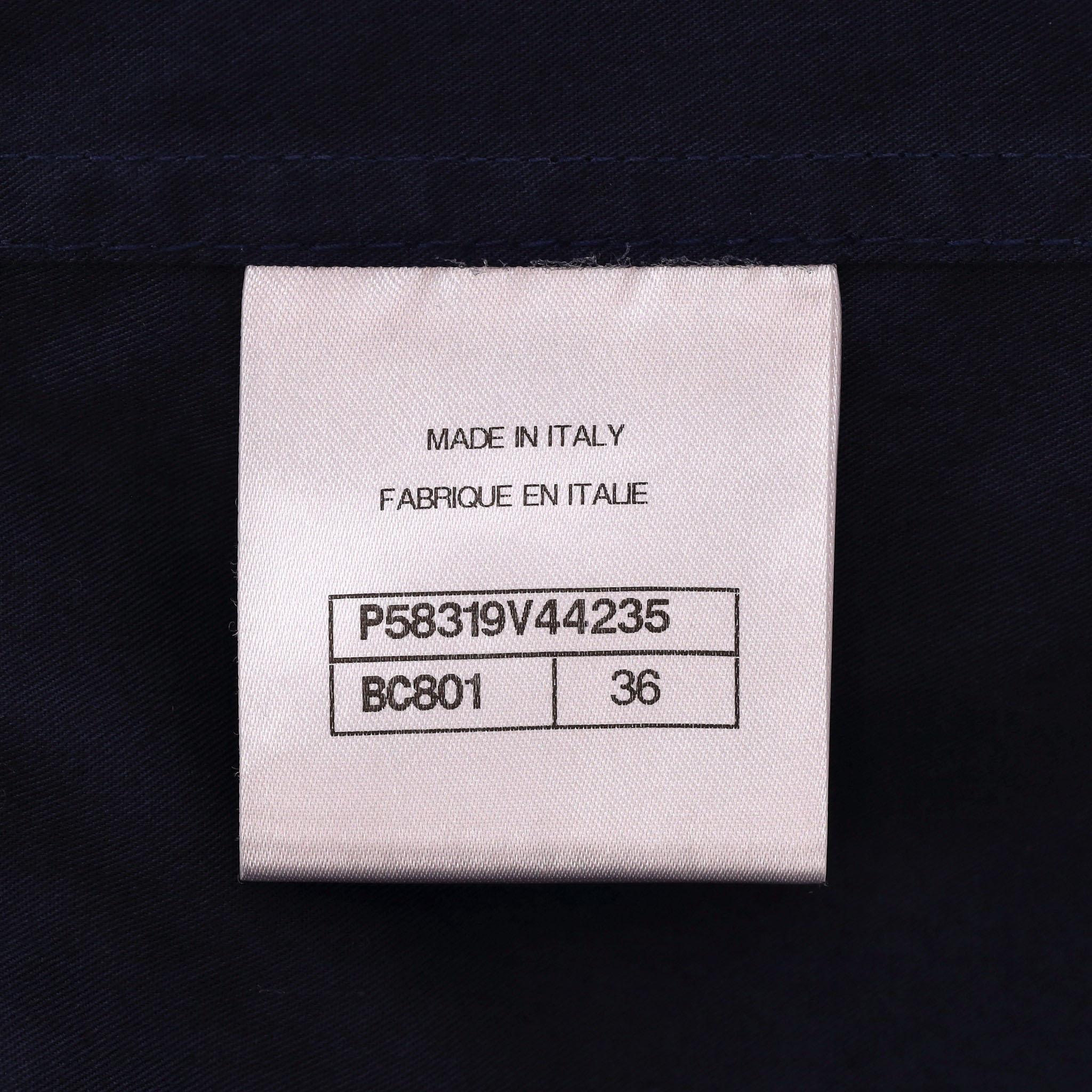 Chanel Cappotto in cotone con coulisse a strati in vendita 3