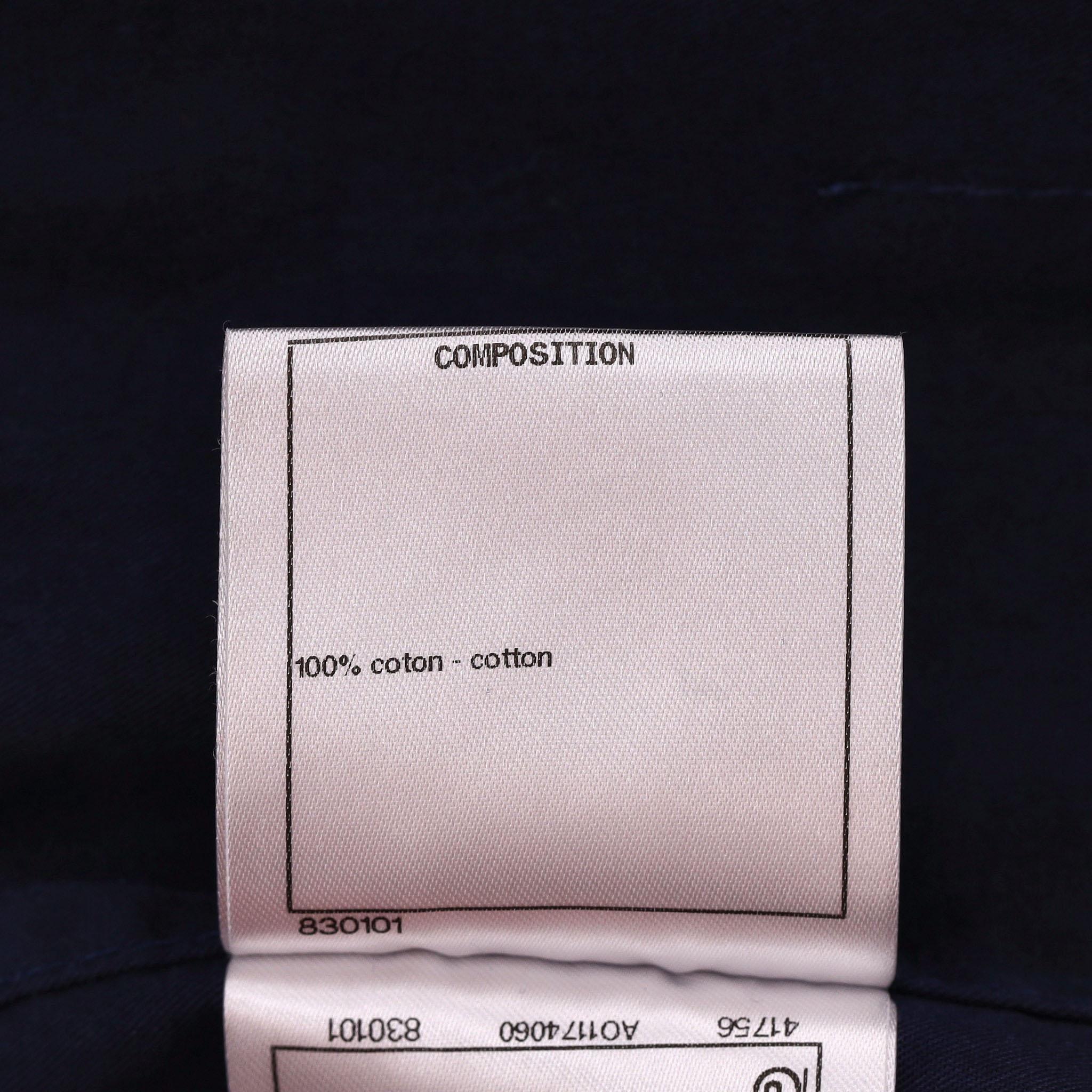 Chanel Cappotto in cotone con coulisse a strati in vendita 4