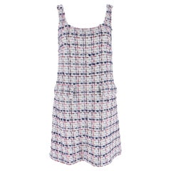 Chanel Cotton & Linen Blend Tweed Dress