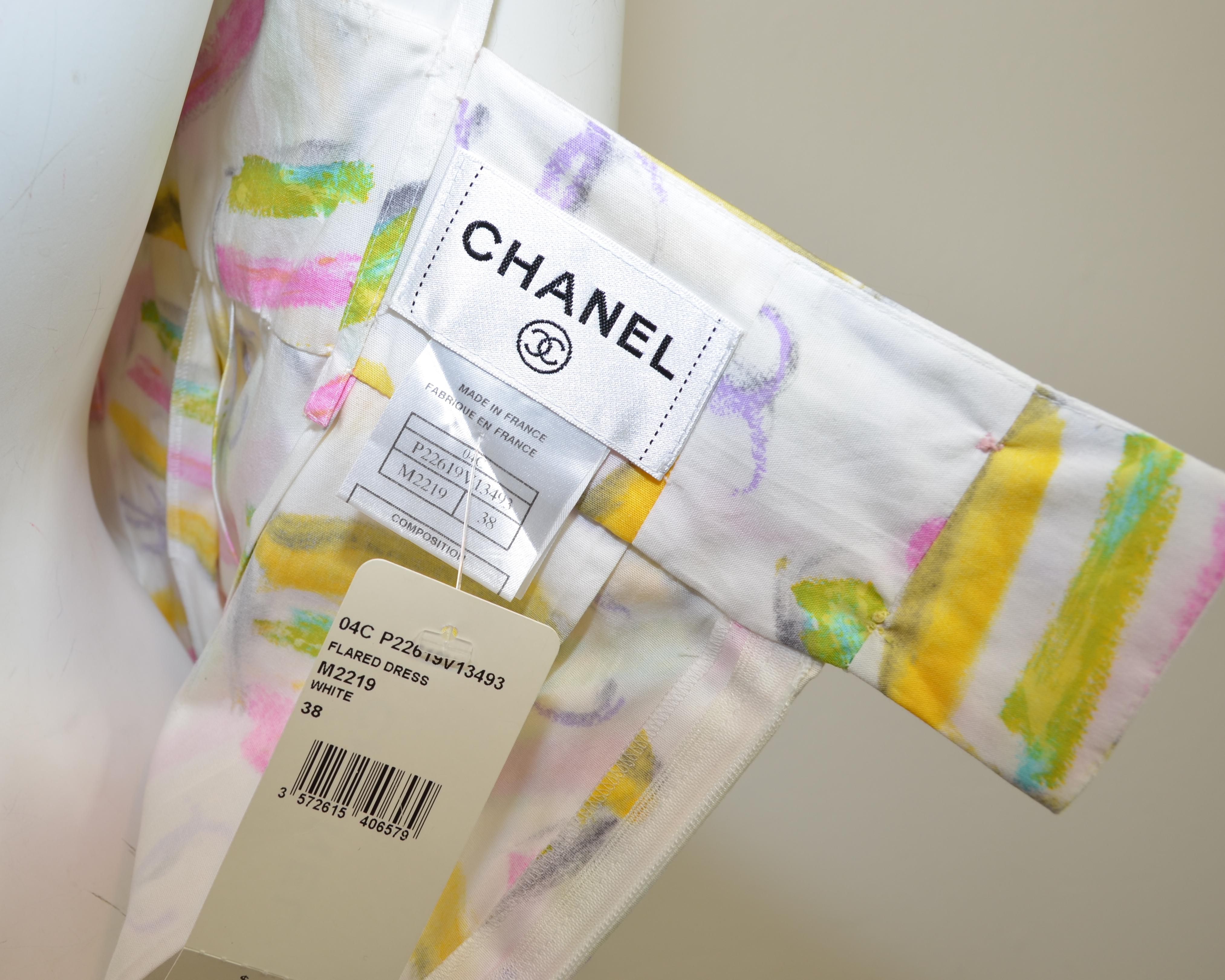 Chanel Cotton Sorbet Print Sundress NWT 2004 C 2