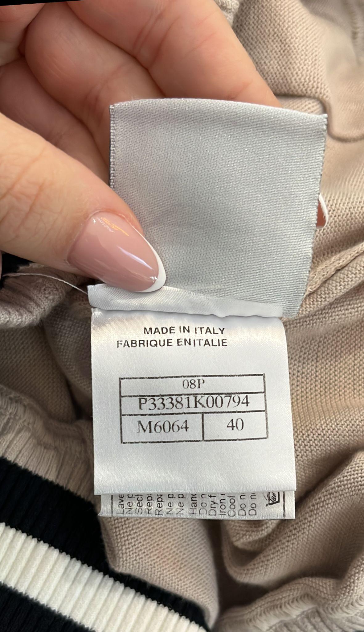 Chanel - Top en coton et sweat à capuche assorti en vente 6