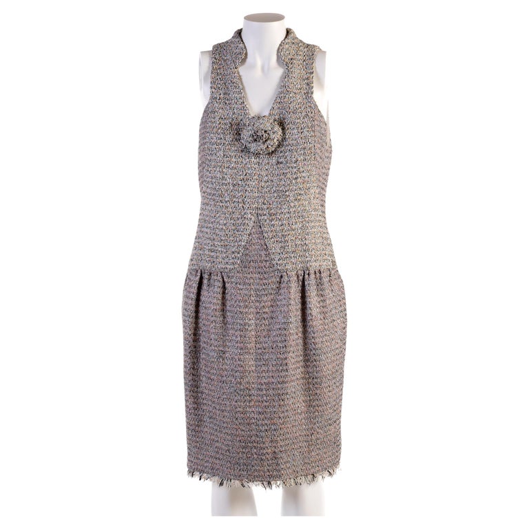 Chanel Collectible 2016 Runway Tweed Dress, FR 38