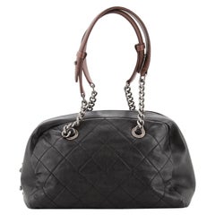 Chanel Country Chic Bowler Quilted Leather Medium