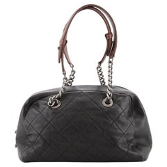 Chanel Country Chic Bowler Quilted Leather Medium