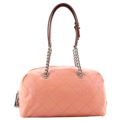 Chanel Country Chic Bowler Quilted Leather Medium