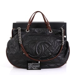 Chanel Country Chic Tote Quilted Leather Large