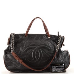 Chanel Country Chic Tote Quilted Leather Large