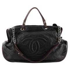 Chanel Country Chic Tote Quilted Leather Large