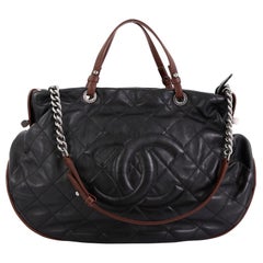 Chanel Country Chic Tote Quilted Leather Large