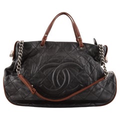 Chanel Country Chic Tote Quilted Leather Large