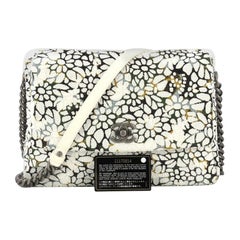Chanel Couture Messenger Bag Floral Tweed Medium