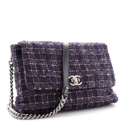 Chanel Couture Messenger Bag Tweed Medium