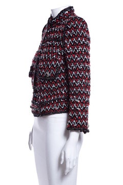 CHANEL  Couture Multicolor Tweed Jacket SZ 36