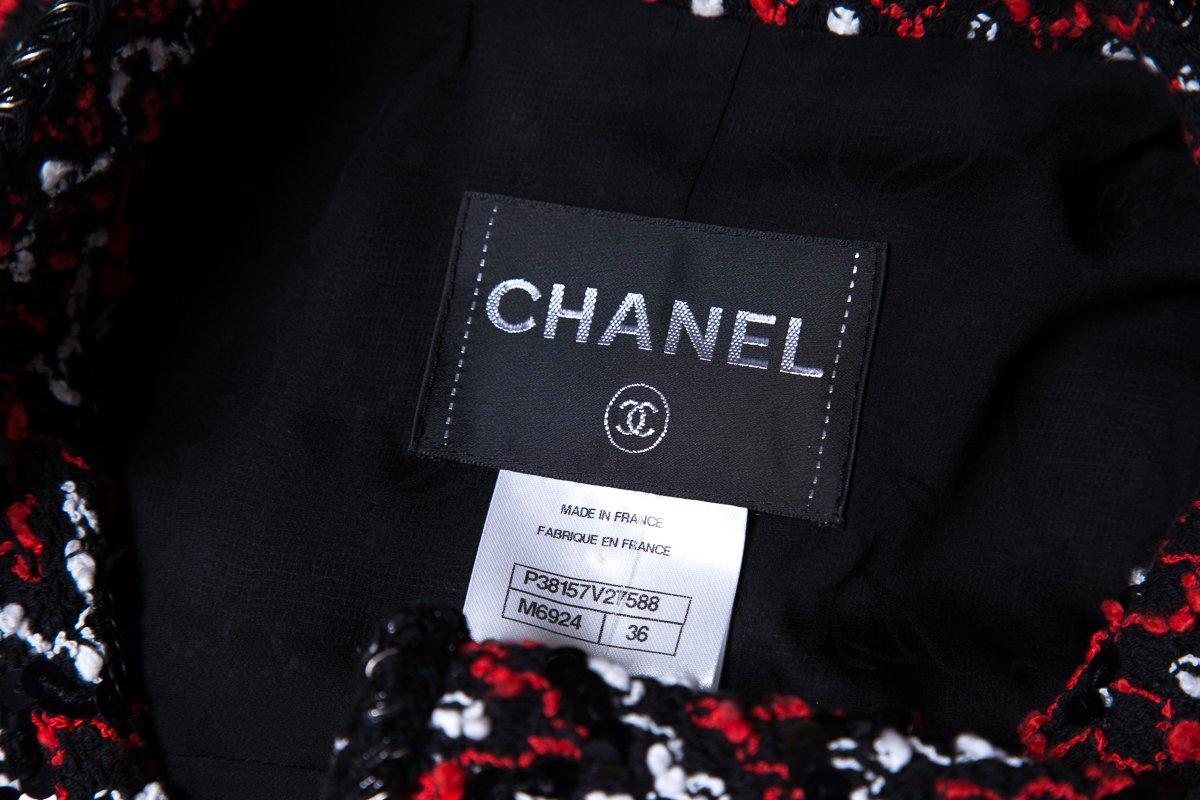 CHANEL  Couture Multicolor Tweed Jacket SZ 36 For Sale 1