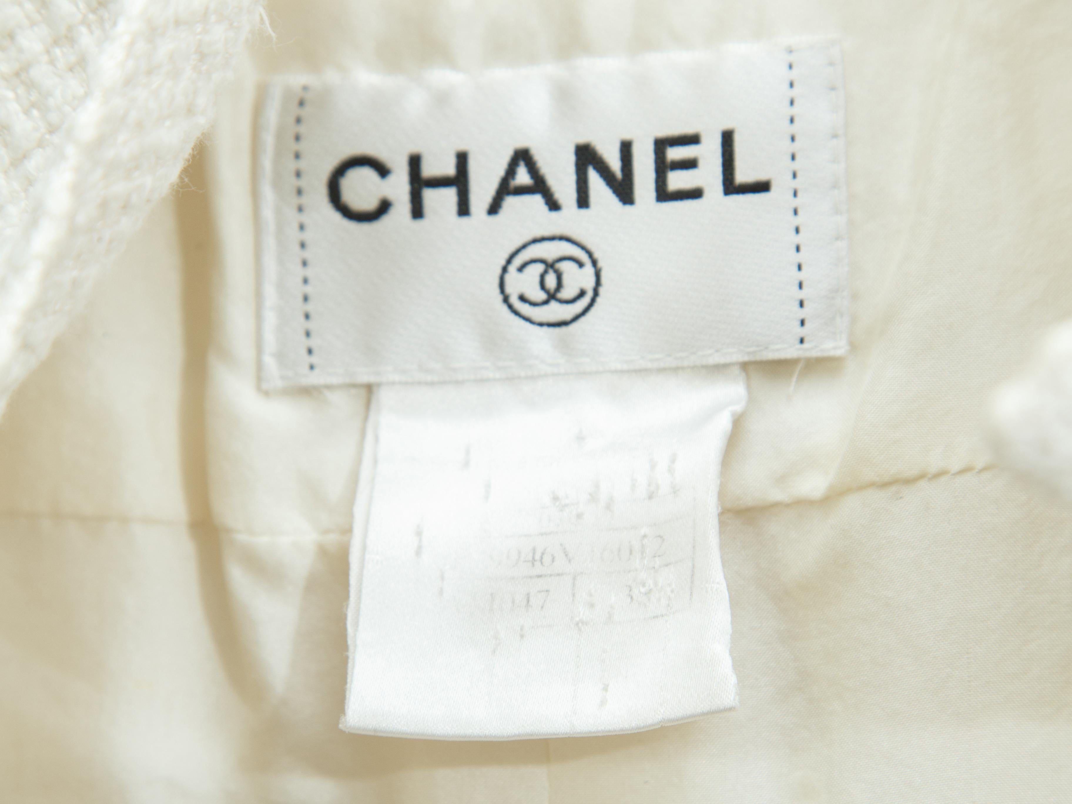Chanel Cream 2007 Cruise Collection Tweed Shift Dress In Good Condition In New York, NY