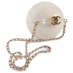 CHANEL cream 2016 PEARL BALL MINAUDIÈRE Shoulder Bag VIP Gift