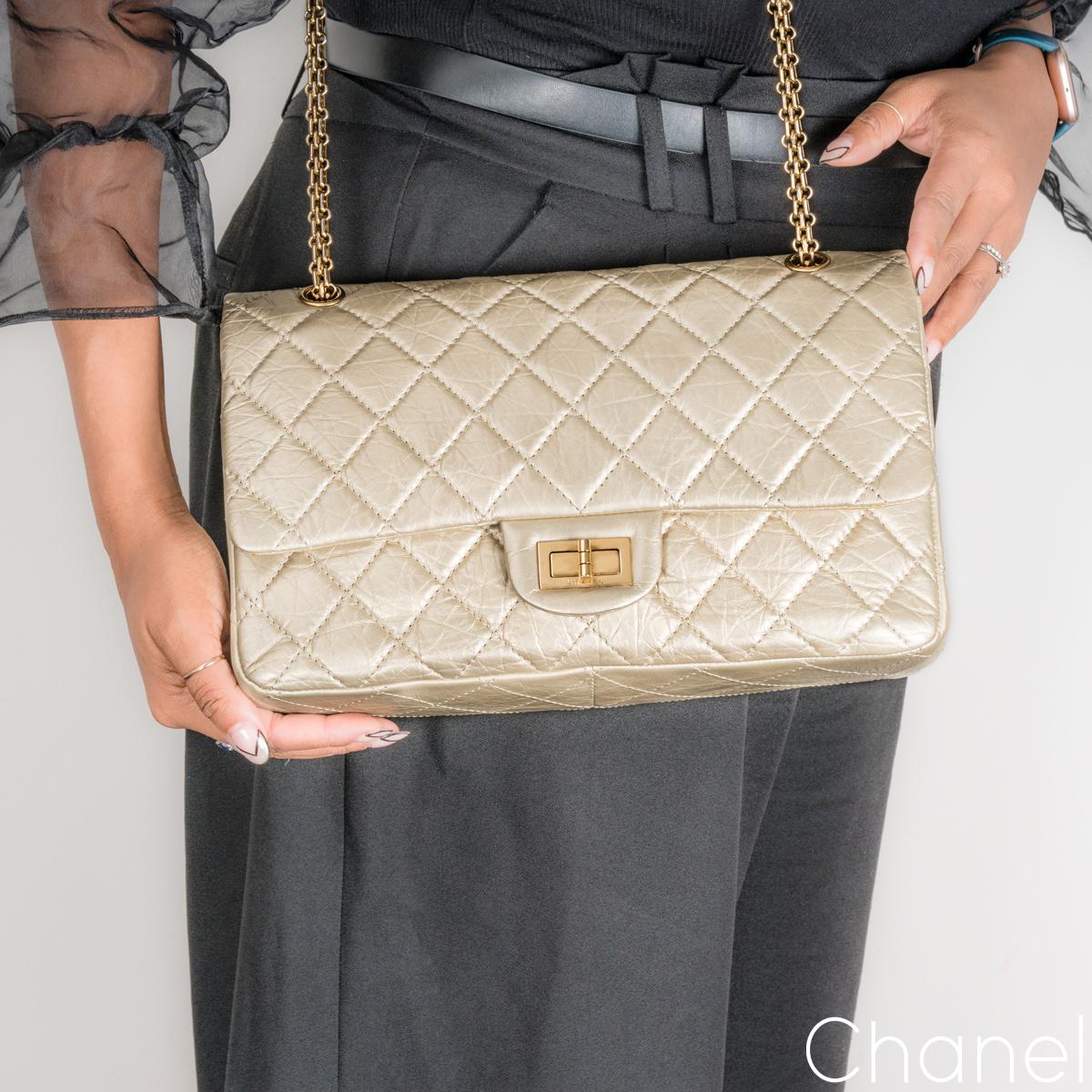 Women's Chanel Cream 2.55 Reissue Maxi Double Flap Bag