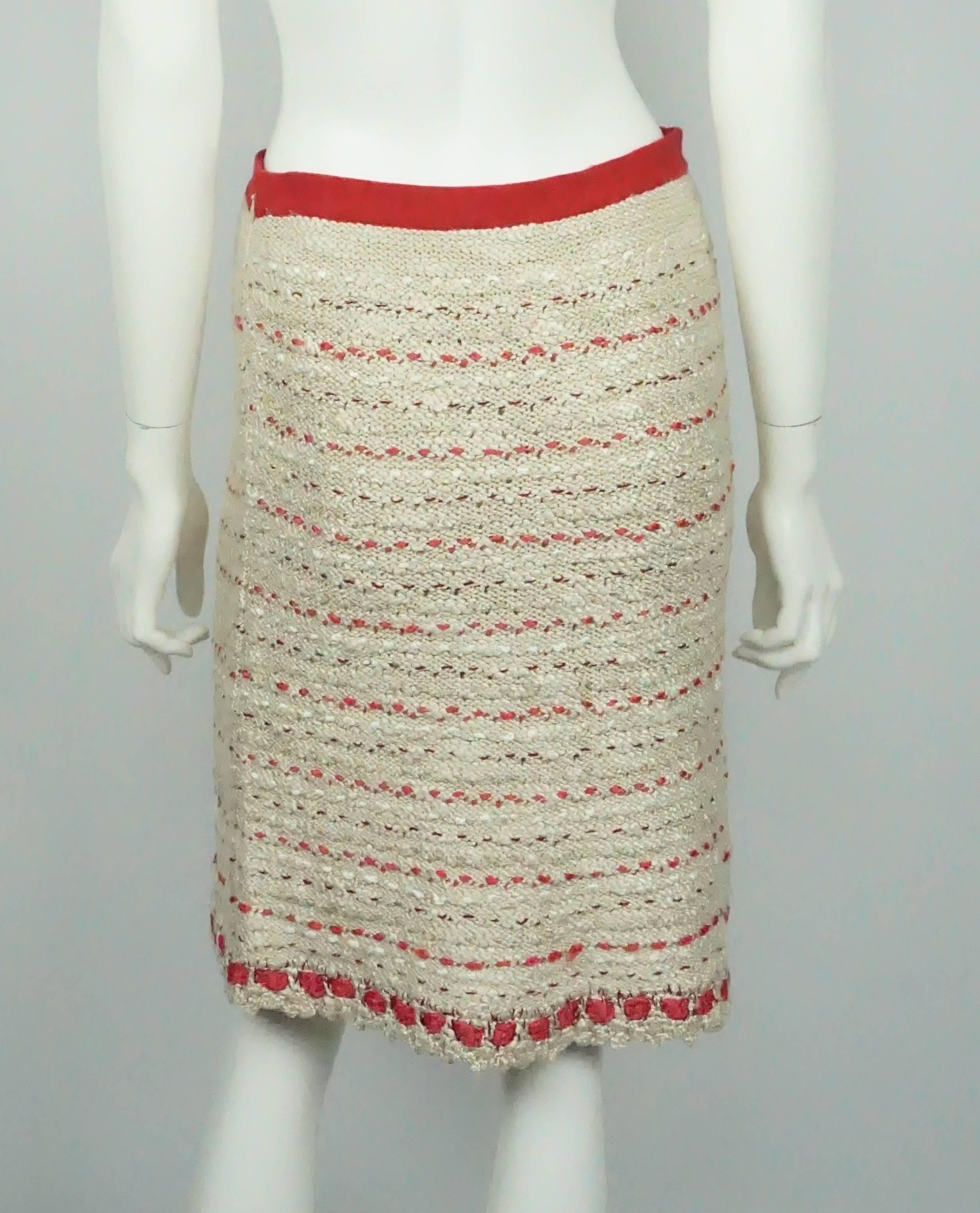 chanel knit skirt