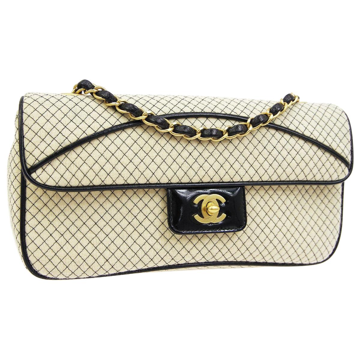 Chanel Box With Chain Quilted Patent Small