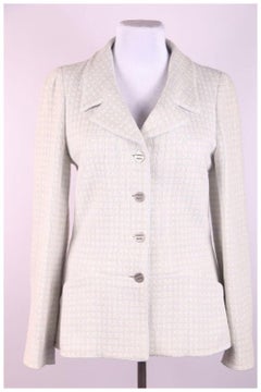 Chanel Cream Blazer Jacket Cruise 2000