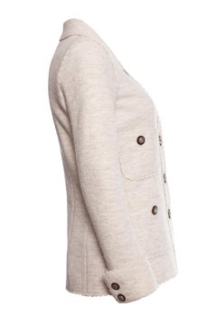 Chanel, cream colored wool jacket
