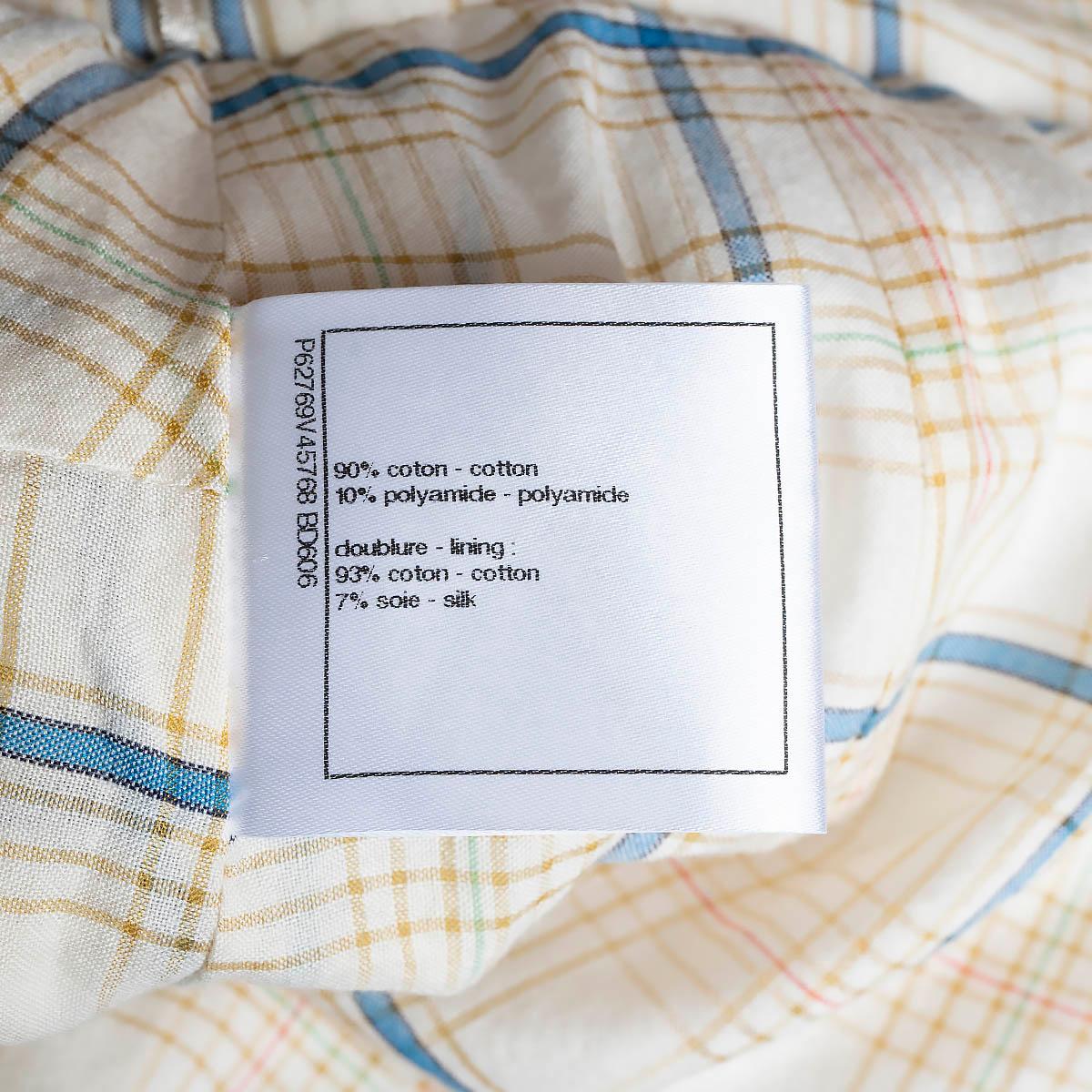 CHANEL cream cotton 2020 20C FLAP POCKET TWEED MINI Skirt 36 XS For Sale 4