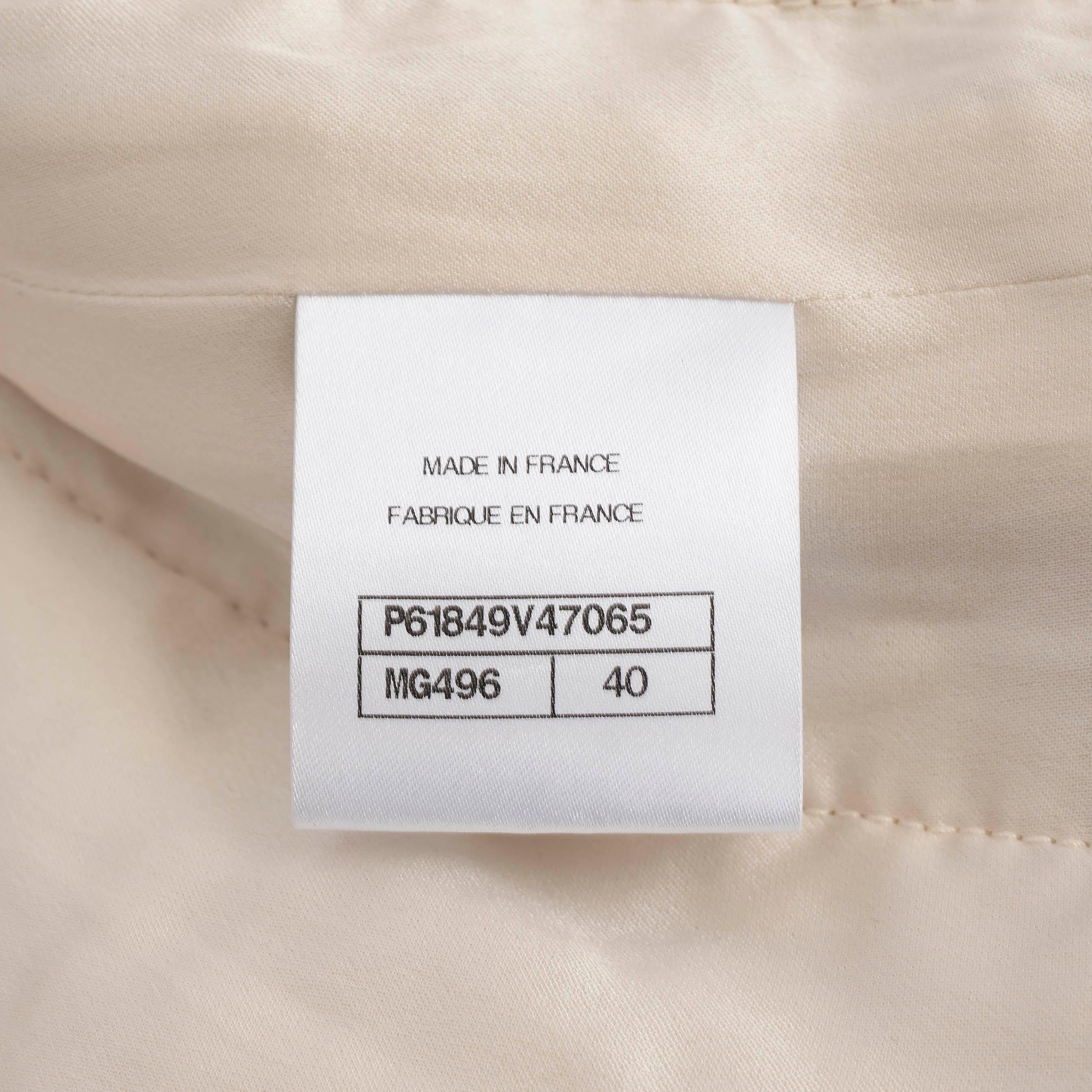 CHANEL cream & gold wool 2019 19A NEW YORK OVERSIZED LUREX TWEED Jacket 40 M 4