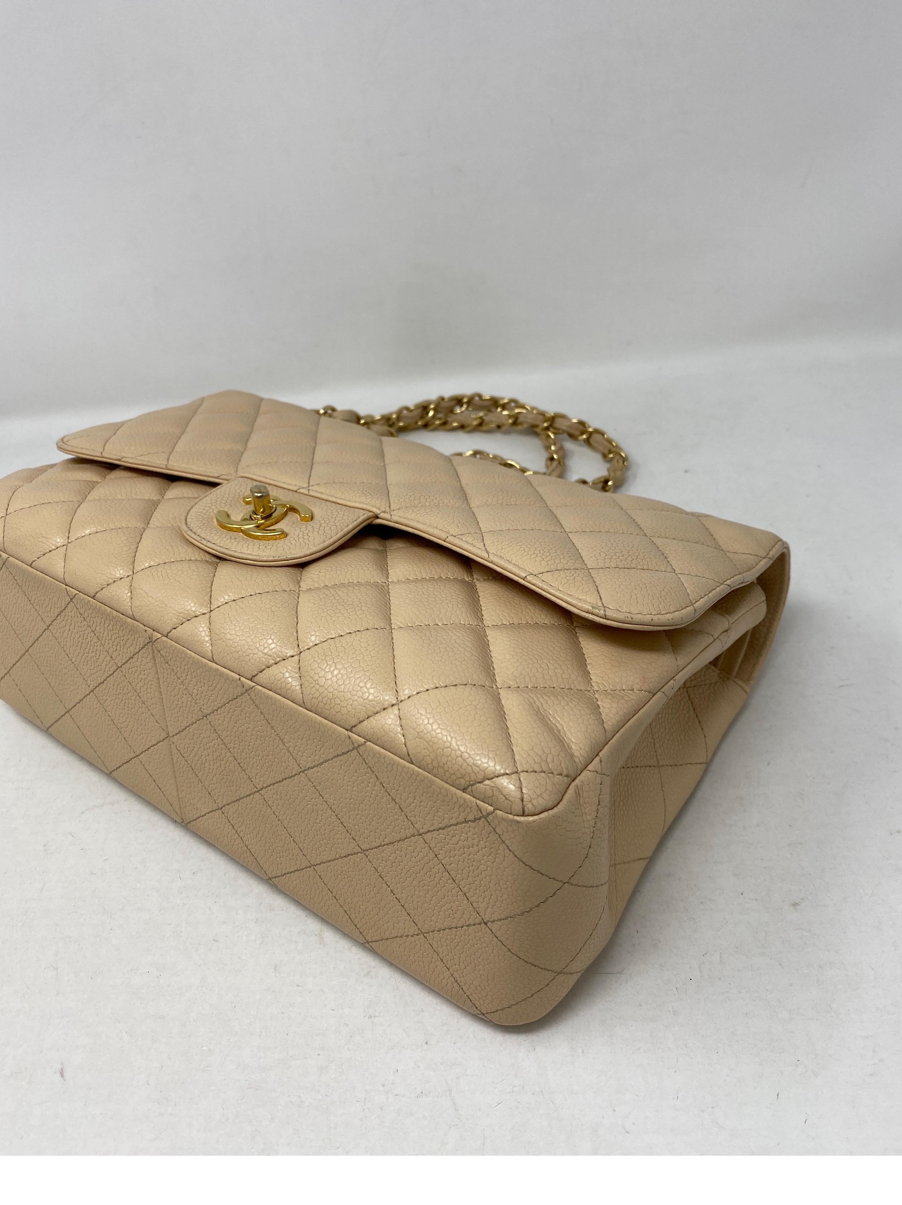 Chanel Cream Jumbo Double Flap Bag  4