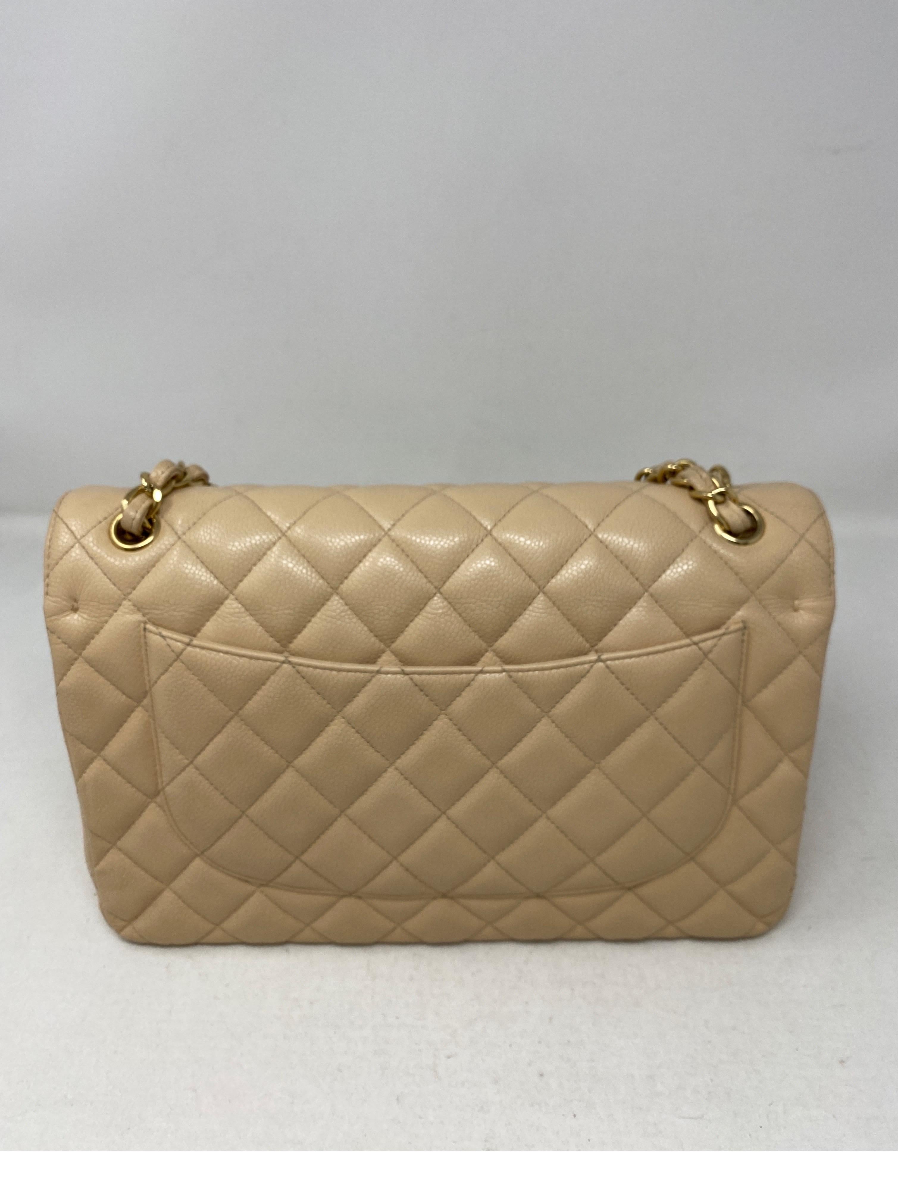 Chanel Cream Jumbo Double Flap Bag  7