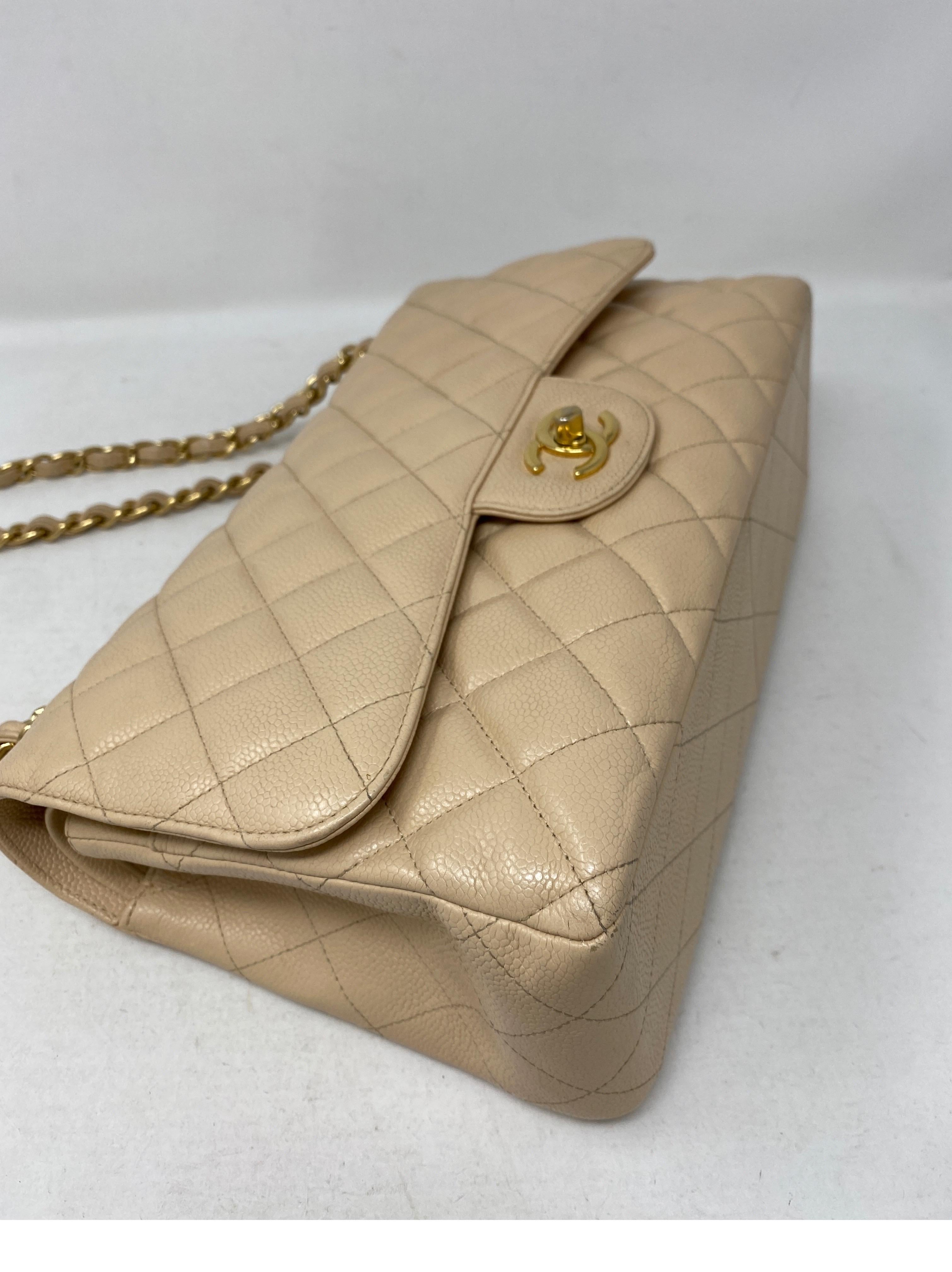 Chanel Cream Jumbo Double Flap Bag  8