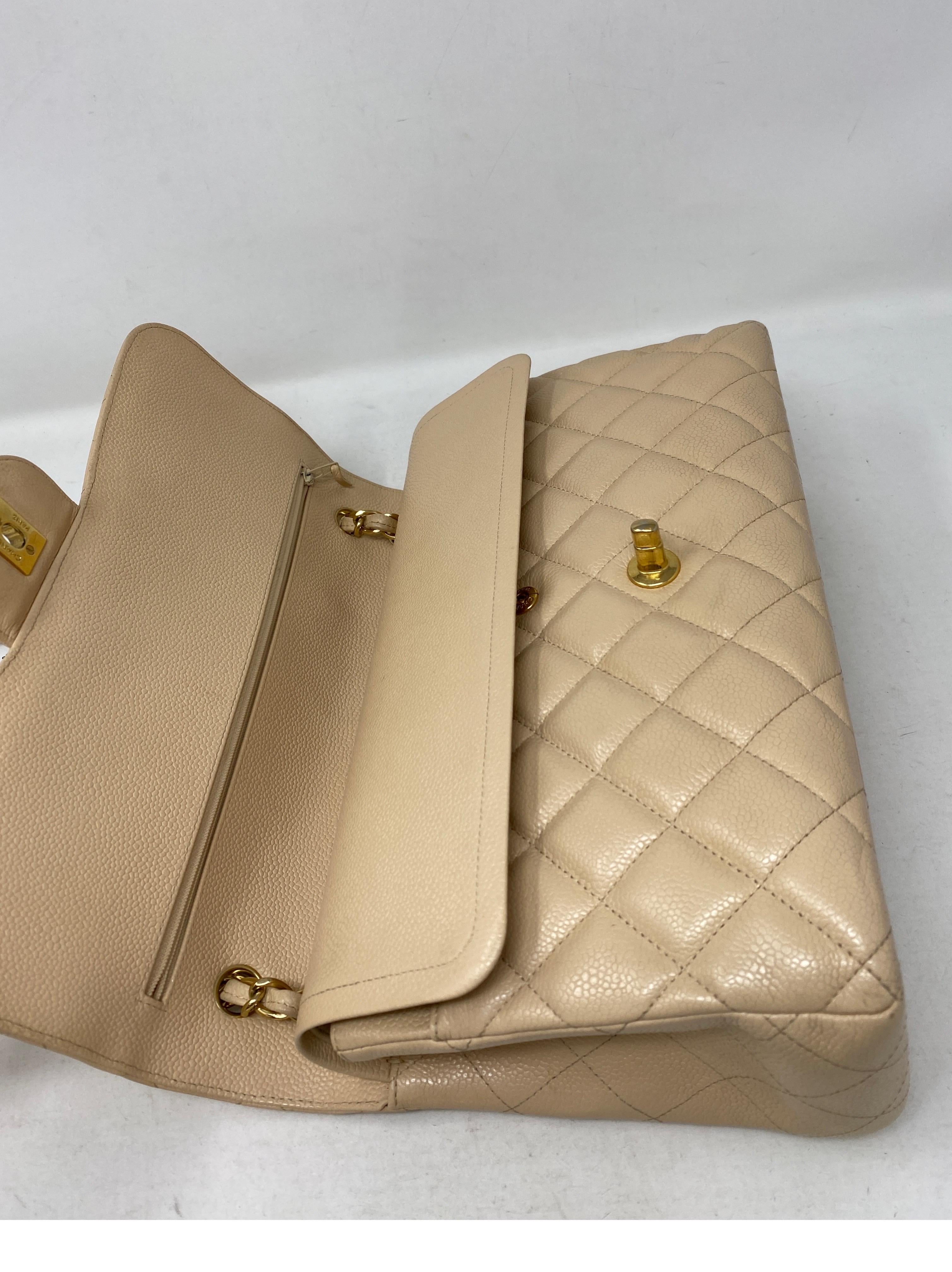Chanel Cream Jumbo Double Flap Bag  9