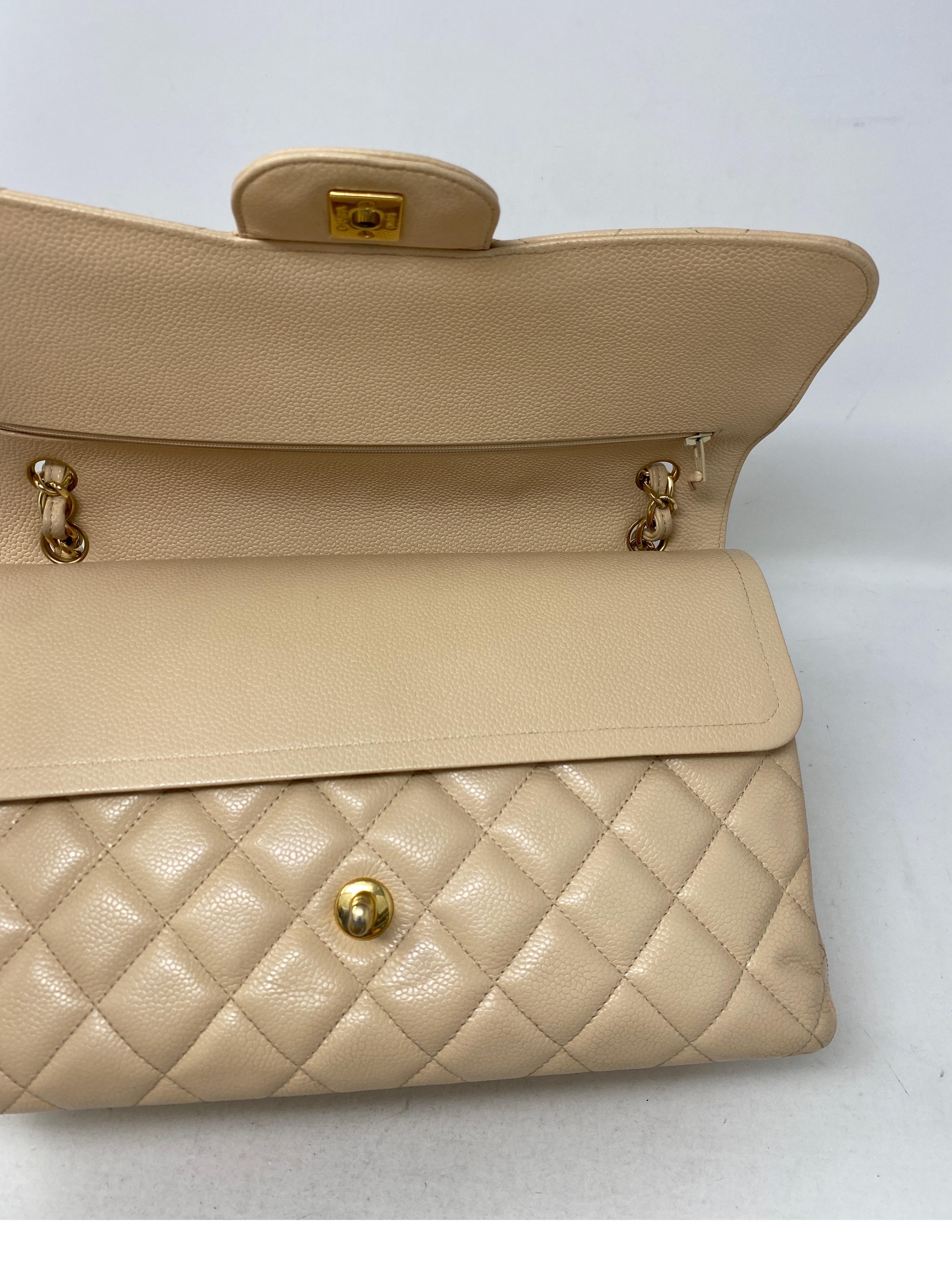 Chanel Cream Jumbo Double Flap Bag  10