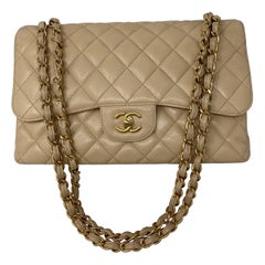 Chanel Cream Jumbo Double Flap Bag