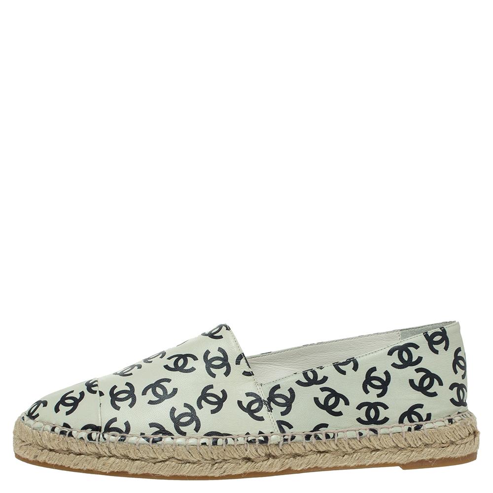 cream leather espadrilles