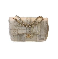 Chanel Cream Patchwork Jumbo Flap Bag