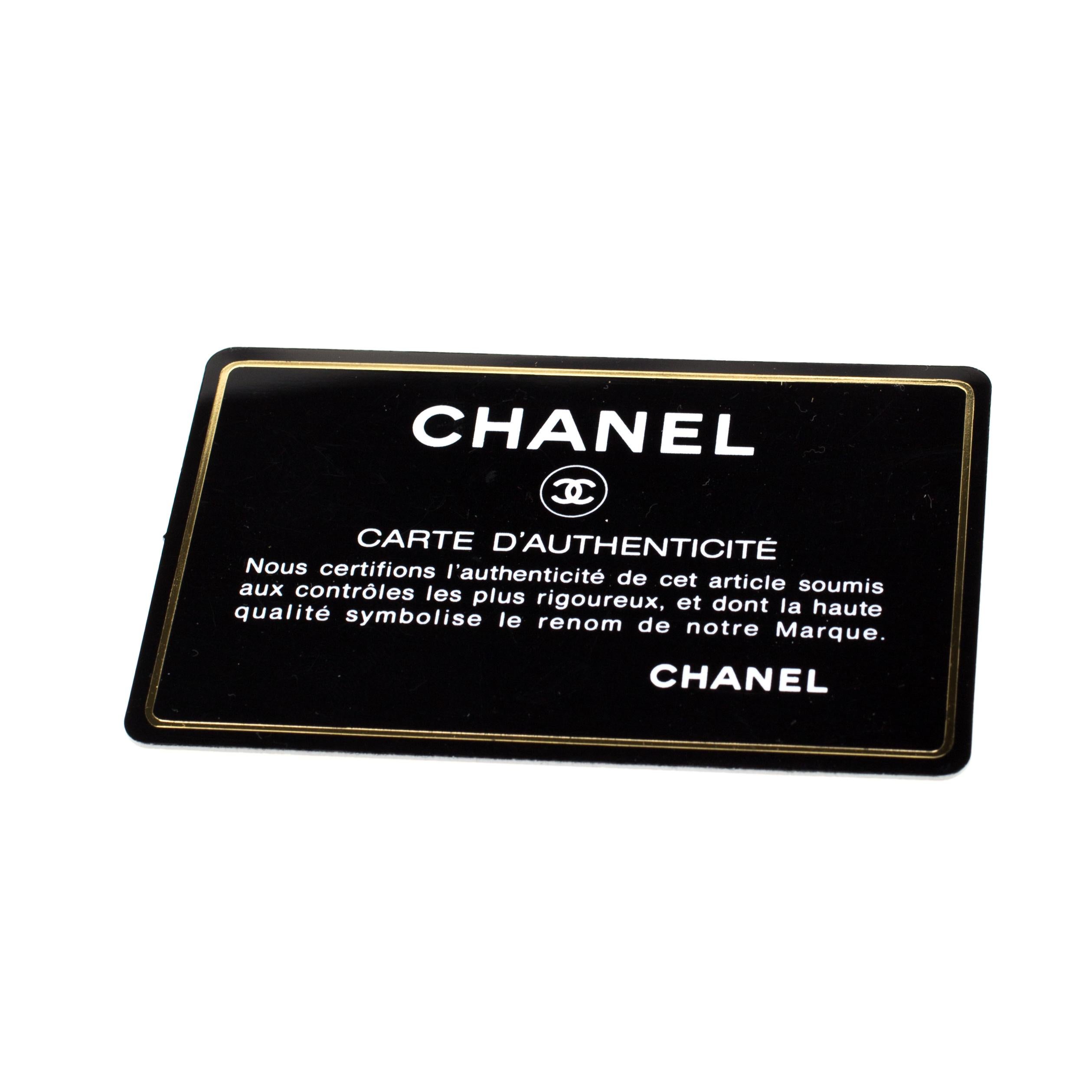 Chanel Cream Quilted Leather Ligne Cambon Pochette 3