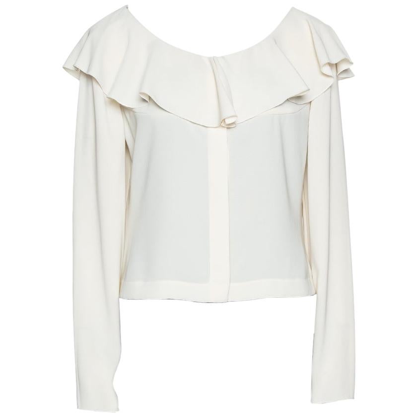 Ruffle Front Blouses - 7 For Sale on 1stDibs