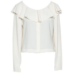 Chanel Cropped Blouse - 11 For Sale on 1stDibs