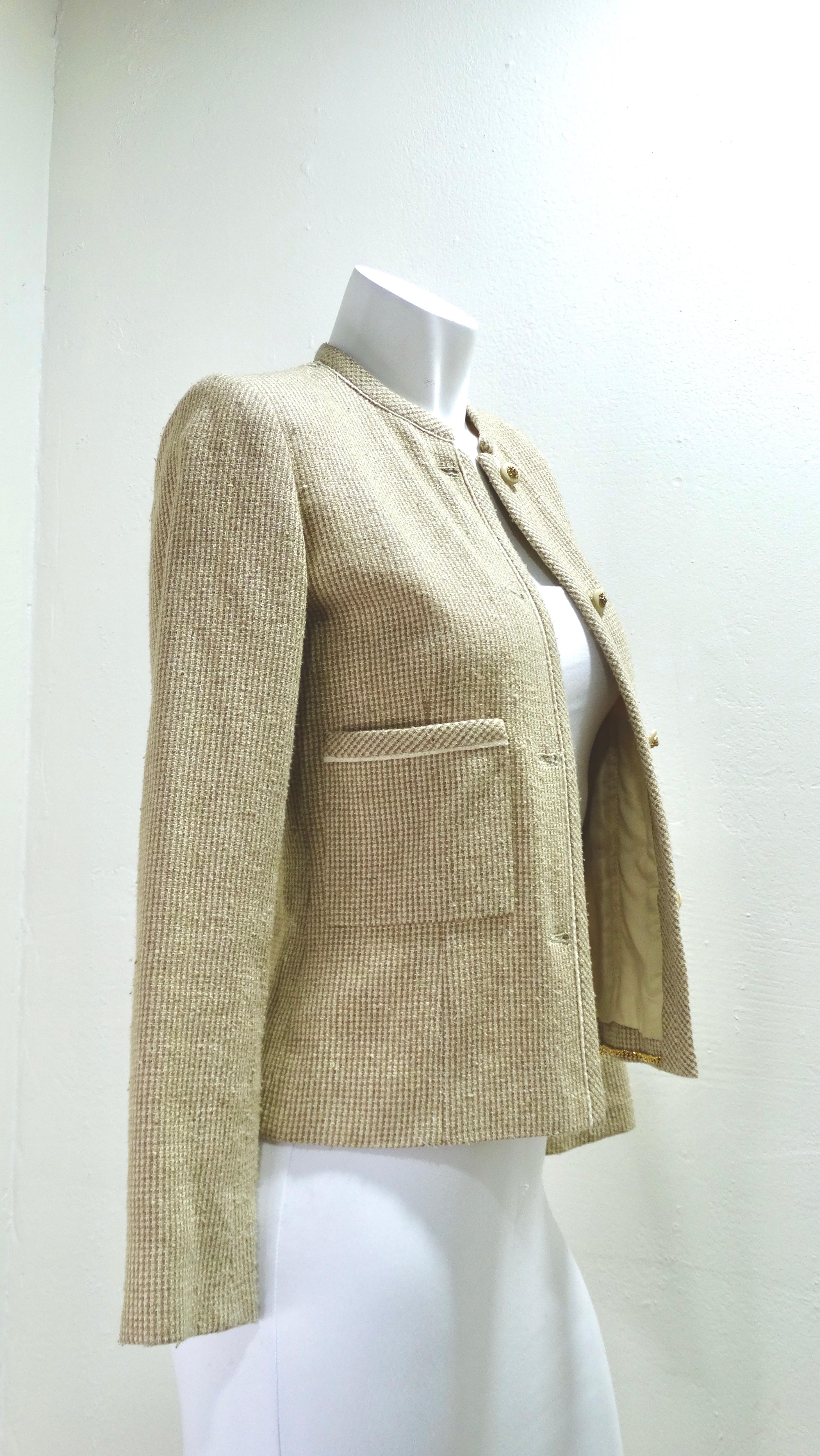 quilted tweed jacket