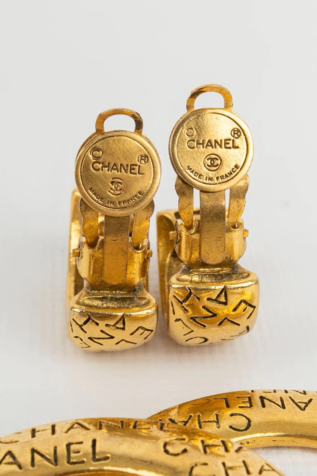 chanel clip on earrings